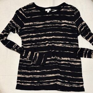 VINCE BLACK AND CREAM TOP